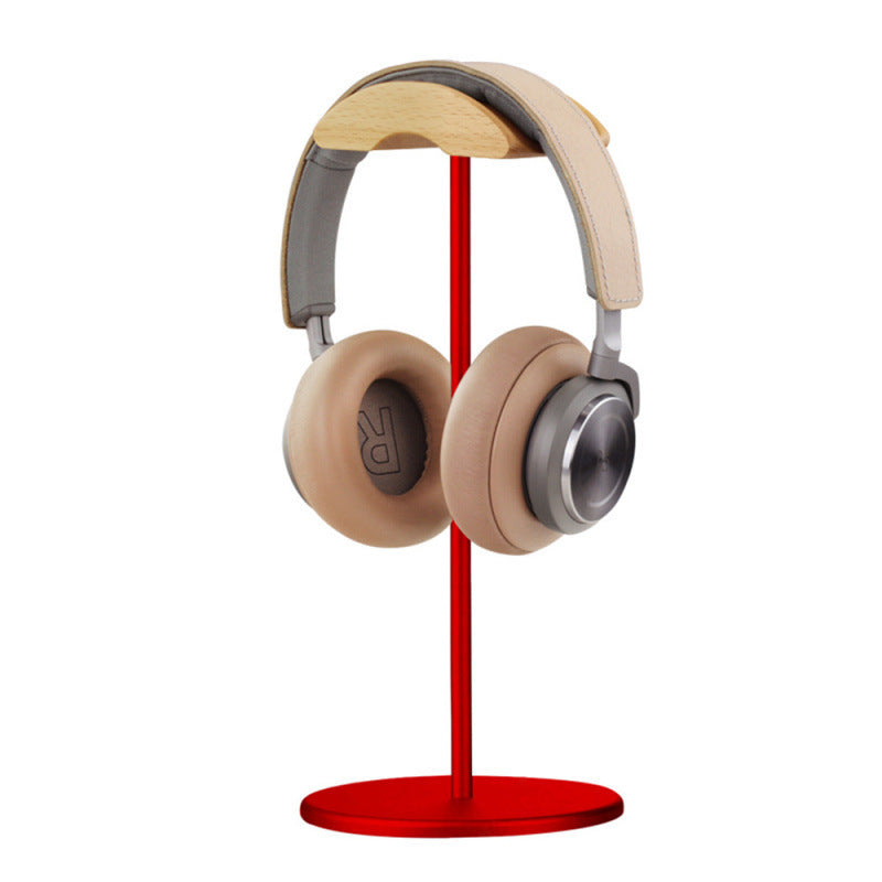 Headphone Stand Holder Creative AirPods Max Headphone Rack Aluminum Hook Solid Wood Headphone Organizer