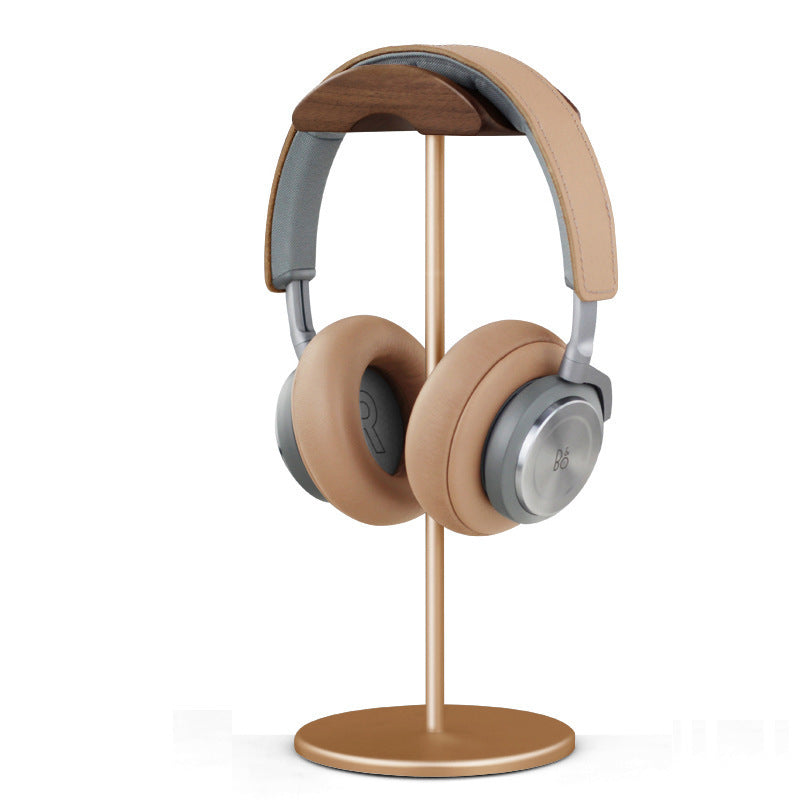 Headphone Stand Holder Creative AirPods Max Headphone Rack Aluminum Hook Solid Wood Headphone Organizer
