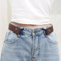 Elastic Woven Invisible Seamless Adjustable Jeans Belt – Unisex Casual Waistband