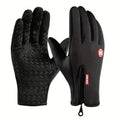 Touchscreen Winter Gloves for Men & Women - Windproof Thermal Cycling, Driving & Motorcycle Gloves with Non-Slip Grip