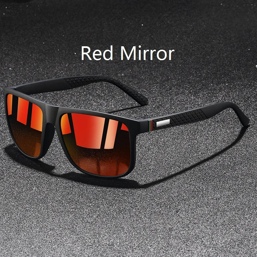 Colorful Striped Classic Sunglasses for Men & Women – UV400 Mirror Lens Driving & Travel