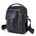 Men's Genuine Leather Sling Bag – Compact Travel Carry