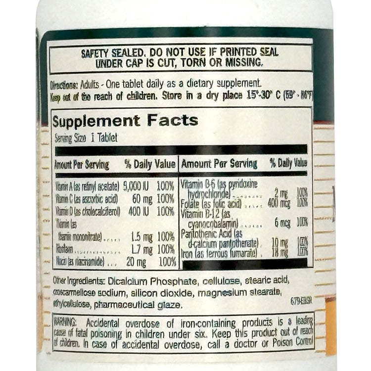 Vicen Daily Multi Vitamin with Iron (30 count)